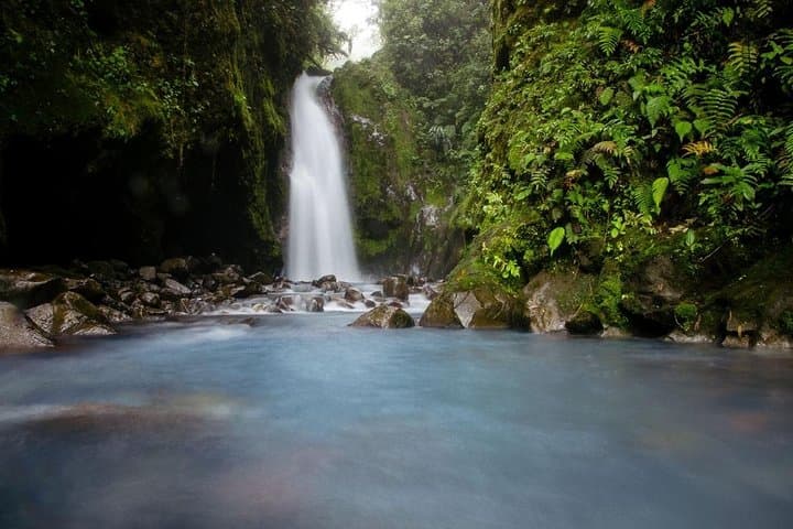 Explore the blue water falls