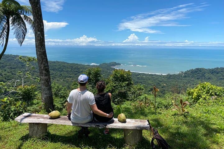 Enjoying the Punta Dominical view from the Big Mango Lookout