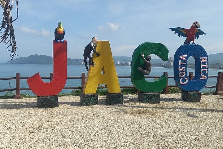 Jacó Beach view point sign