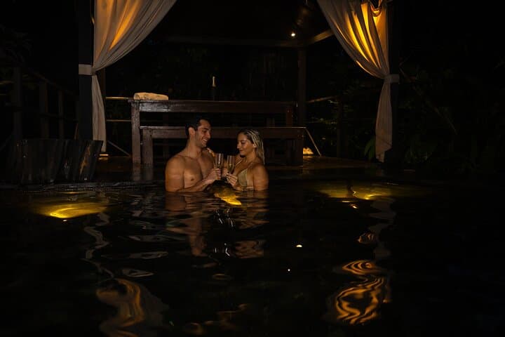Jaguar Pool - Night To"La Jaguar" our finest thermal mineral pool, in the middle of Sensoria Jungle, would embrace you with the sounds of our rainforest. ur