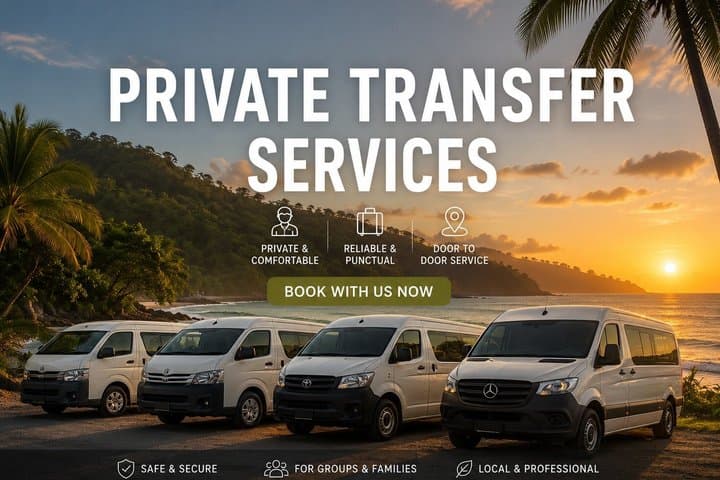 RoundTrip Private Transfer - Liberia Airport to your selected location