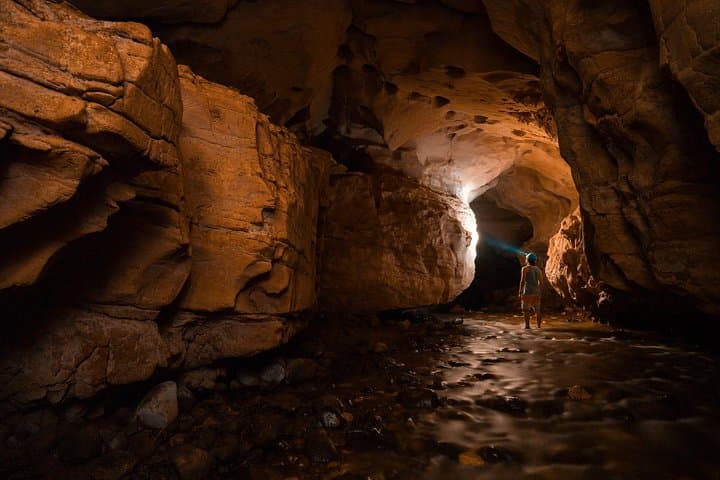 Venado Caves underground river
