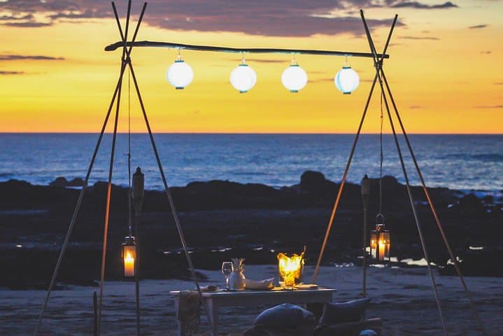 Private Sunset Dinner at the Beach with Chef