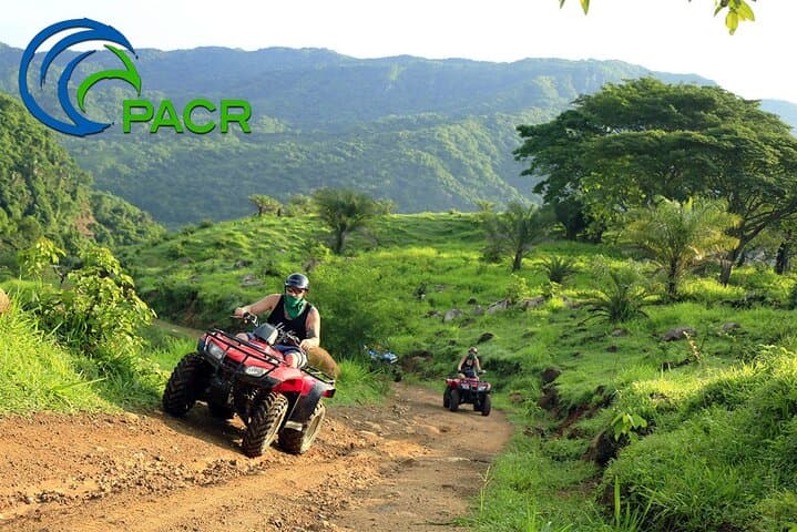 Back country, mountain passes through private farmlands ,leading to the Arenal River Canyon