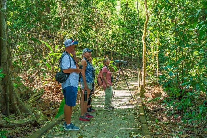 Our clients on universal trail of Carara National Park (path enabled for reduced mobility)