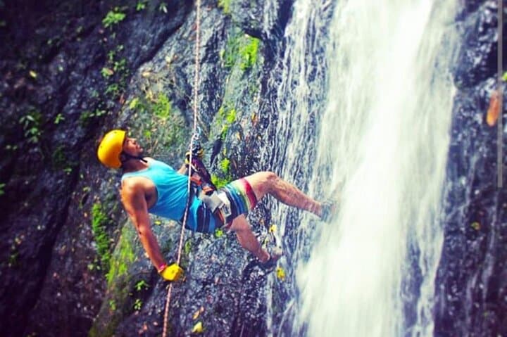 Jaco Waterfall Rappel & Zipline Combo with Tractor Safari + Lunch