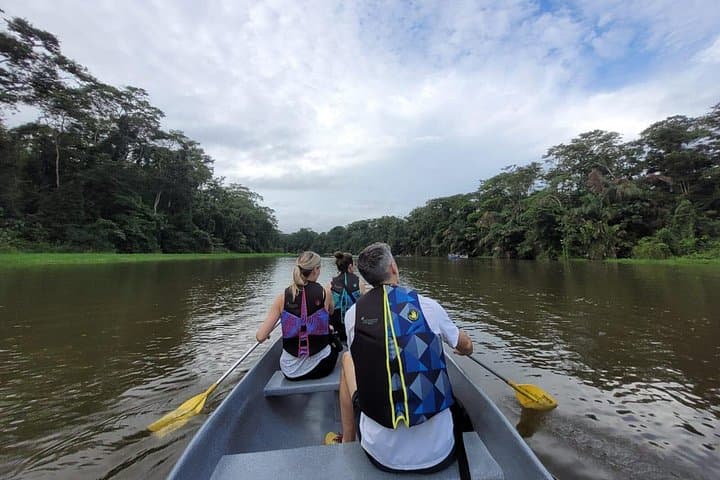 Canoe tour along the water trails of Tortuguero Park