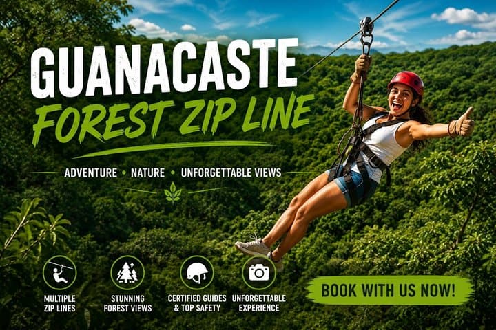 Guanacaste Forest Zipline (Tamarindo, Playa Grande, Flamingo, Potrero)
